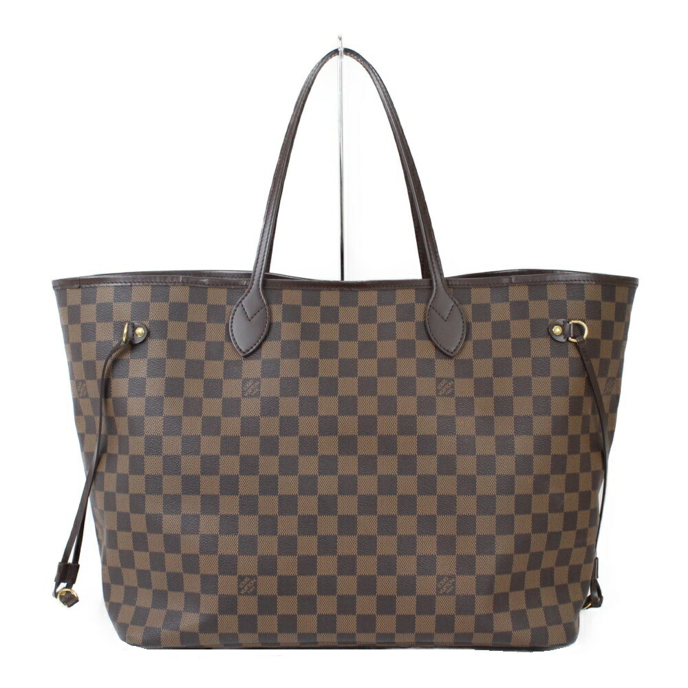 LOUIS VUITTON Neverfull Damier Brown Tote Bag classic LV handbag work documents